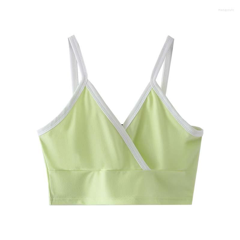 Women's Tanks Women Green Sexy Tank Mini Crop Tops 2022 Spring Fashion Ladies Cropped Sling V-neck Girls Sweet Camis Short Cute Soft
Women's Tanks Women Green Sexy Tank Mini Crop Tops 2022 Spring Fashion Ladies Cropped Sling V-neck Girls Sweet Camis Short Cute Soft