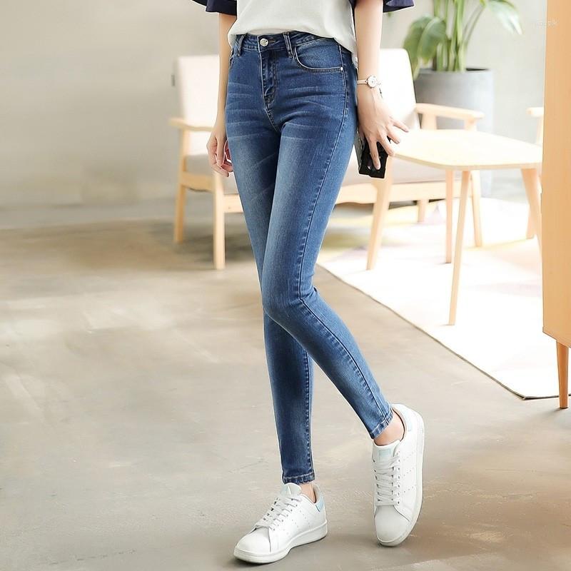 Women's Jeans Woman High Waist Plus Size Stretch Summer Autumn Full Length Skinny Slim Denim Pants For Women Black Blue
Women's Jeans Woman High Waist Plus Size Stretch Summer Autumn Full Length Skinny Slim Denim Pants For Women Black Blue