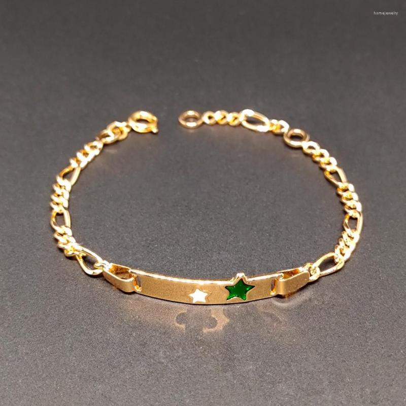 Link Bracelets Cute Kids For Little Baby Jewelry Children's Gift African Gold Bracelet Enfants Pulseras Bebe Kinder Armbanden B1133
Link Bracelets Cute Kids For Little Baby Jewelry Children's Gift African Gold Bracelet Enfants Pulseras Bebe Kinder Armbanden B1133
