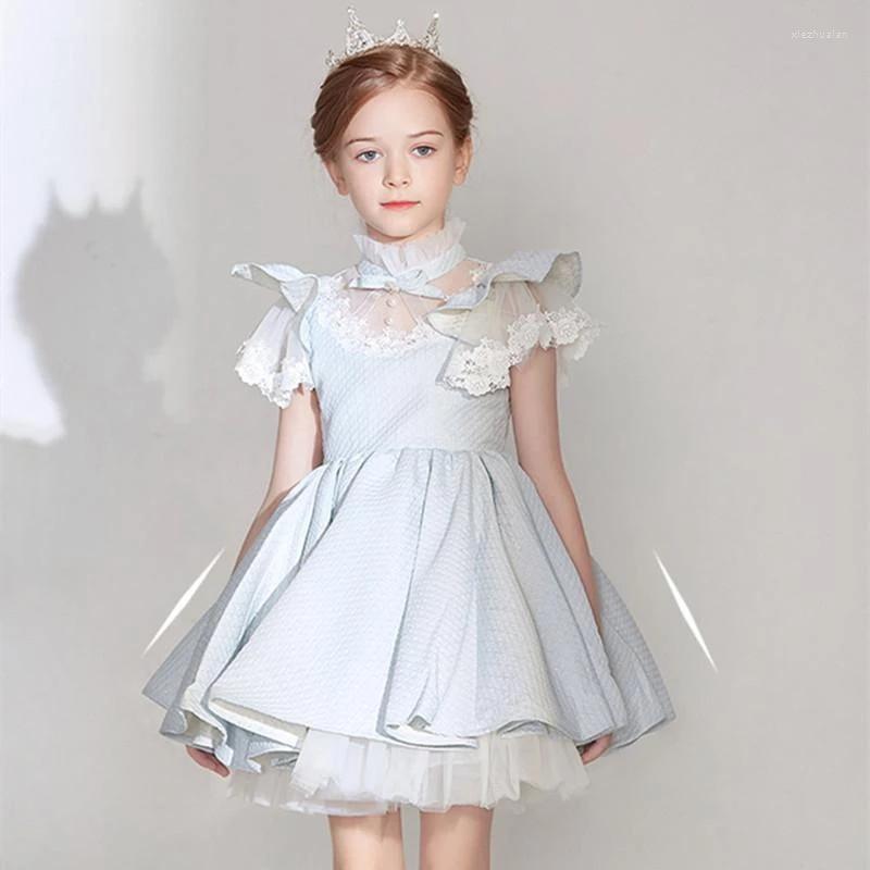 Girl Dresses Lolita Light Blue Tiered Lace Above Knee Length Flower Custom Made Short Sleeves Dress
Girl Dresses Lolita Light Blue Tiered Lace Above Knee Length Flower Custom Made Short Sleeves Dress