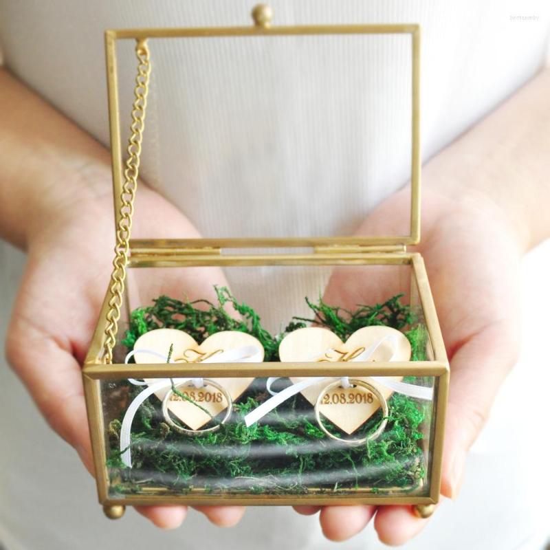 Jewelry Pouches Custom Wedding Ring Box Personalized Glass Rings Holder Engagement Pillow Engraved Name Date Gift For Bride
Jewelry Pouches Custom Wedding Ring Box Personalized Glass Rings Holder Engagement Pillow Engraved Name Date Gift For Bride