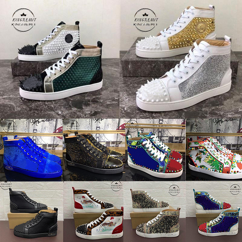 High Top Sneakers Casual Shoes Men Women Luxury Loafers Trainers Fashion Red Loafers Designer Spikes Sneaker Vintage Flat Suede Leather 35-47, 25
High Top Sneakers Casual Shoes Men Women Luxury Loafers Trainers Fashion Red Loafers Designer Spikes Sneaker Vintage Flat Suede Leather 35-47, 25
