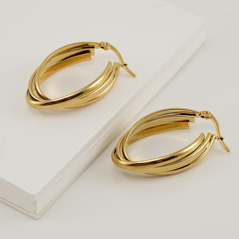 Hoop Earrings Fashion Stainlesss Steel Geometric Twisted For Women Gold Color Metal Huggies Party Jewelry Gift
Hoop Earrings Fashion Stainlesss Steel Geometric Twisted For Women Gold Color Metal Huggies Party Jewelry Gift