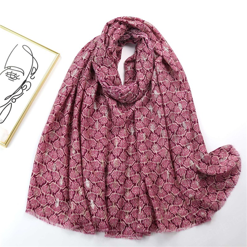 Autumn Women New Viscose Scarf Vintage Lurex Floral Cotton Hijab Shawls and Wraps Foulard Echarpe Bufandas Muslim Sjaal 180x90Cm
Autumn Women New Viscose Scarf Vintage Lurex Floral Cotton Hijab Shawls and Wraps Foulard Echarpe Bufandas Muslim Sjaal 180x90Cm