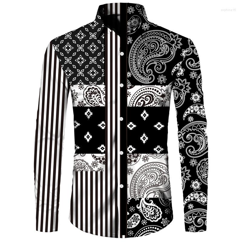 Men's Casual Shirts Vintage Paisley Print Hawaiian Shirt Men's Chic Cashew Flower Lapel Long Sleeve Tops Hip Hop Men/Women Party Prom, 25
Men's Casual Shirts Vintage Paisley Print Hawaiian Shirt Men's Chic Cashew Flower Lapel Long Sleeve Tops Hip Hop Men/Women Party Prom, 25