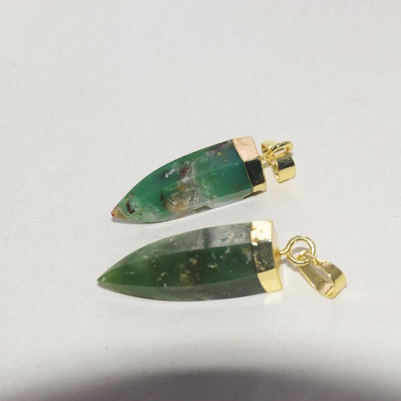 Pendant Necklaces Long Natural Green Chrysoprase Stone For Jewelry Making Women 2022 Raw Gold Plating Gem Point Healing
Pendant Necklaces Long Natural Green Chrysoprase Stone For Jewelry Making Women 2022 Raw Gold Plating Gem Point Healing