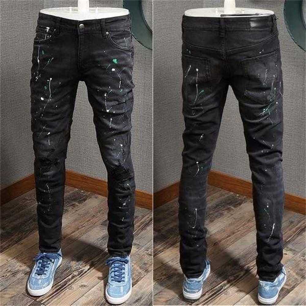 Vintage Distressed Biker Jeans: Slim Fit, Patch Details, Motorcycle-Ready for Men, Amr-8315
Vintage Distressed Biker Jeans: Slim Fit, Patch Details, Motorcycle-Ready for Men, Amr-8315