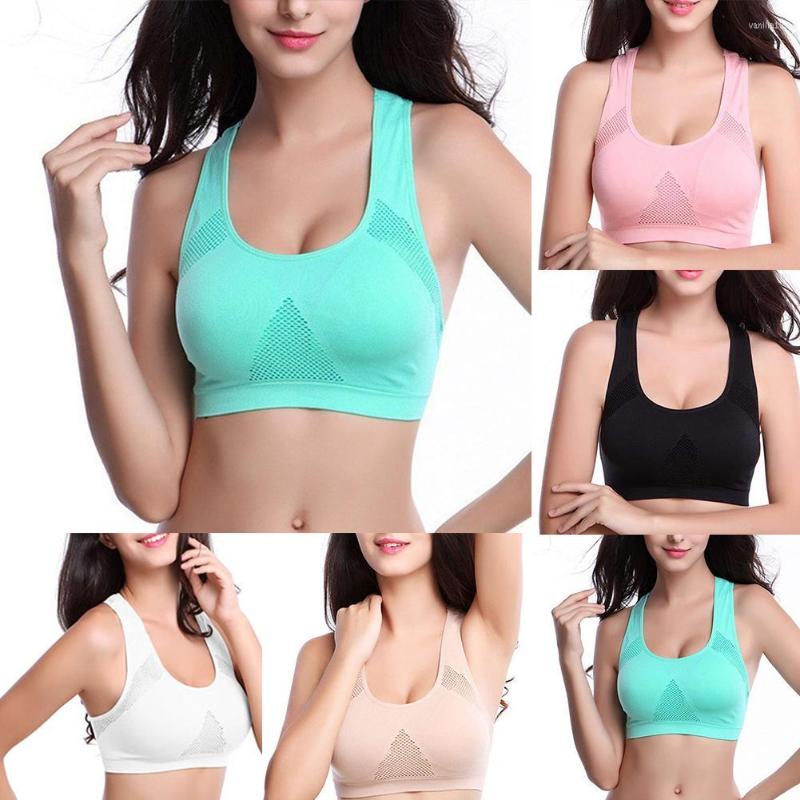Yoga Outfit Women Mesh Patchwork Breathable Sports Bra Absorb Sweat Shockproof Padded Racerback Gym Running Fitness Tank Top, White
Yoga Outfit Women Mesh Patchwork Breathable Sports Bra Absorb Sweat Shockproof Padded Racerback Gym Running Fitness Tank Top, White