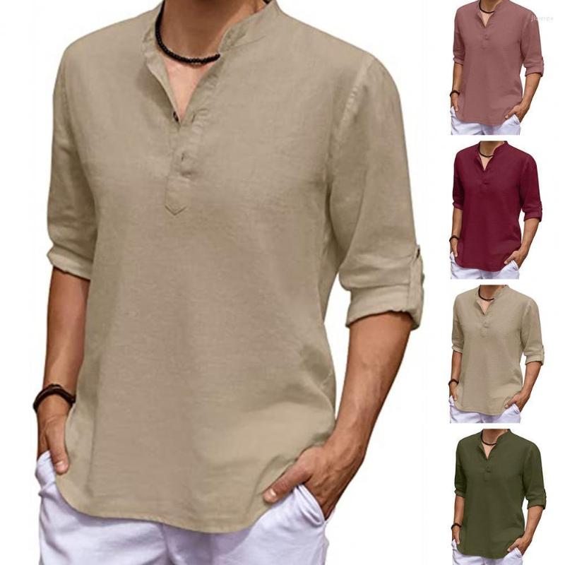 Men's Casual Shirts Men Top Solid Color Adjustable Sleeve Pullover Stand Collar Long Half Single-breasted T-shirt Daily Garment, Army green
Men's Casual Shirts Men Top Solid Color Adjustable Sleeve Pullover Stand Collar Long Half Single-breasted T-shirt Daily Garment, Army green