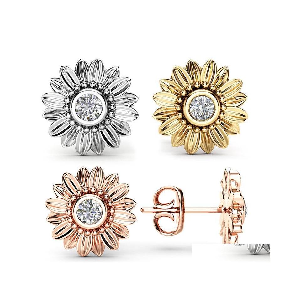 Stud Fashion Jewelry Crystal Stud Earrings For Women Bijoux Gold Sier Color Sunflower Statement Earring Drop Delivery Dhpgq
Stud Fashion Jewelry Crystal Stud Earrings For Women Bijoux Gold Sier Color Sunflower Statement Earring Drop Delivery Dhpgq