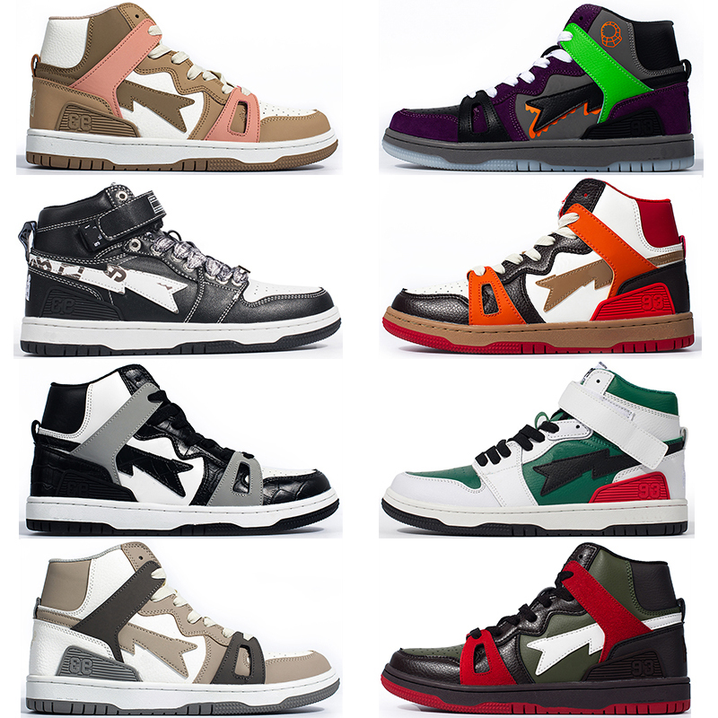 Sta 93 Hi High Casual Shoes Designer Nigo men Shoes Leather women Sneaker white black light grey brown Halloween Khaki Green red orange mens womens Sneakers Jogging
Sta 93 Hi High Casual Shoes Designer Nigo men Shoes Leather women Sneaker white black light grey brown Halloween Khaki Green red orange mens womens Sneakers Jogging