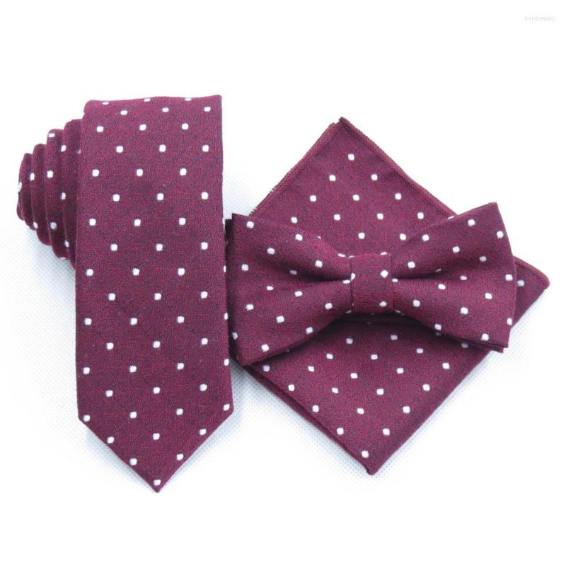 Bow Ties Wine Red Tie Set Jujube Male White Polka Dot Bowtie Fashion Cotton Necktie Pocket Square Gravata Slim
Bow Ties Wine Red Tie Set Jujube Male White Polka Dot Bowtie Fashion Cotton Necktie Pocket Square Gravata Slim