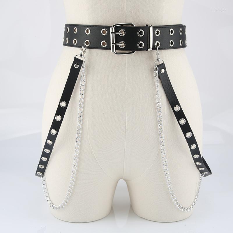 Belts Fashion Punk Waist Chain Gothic Women Layered Belt With Adjustable Chains Hip-hop PU Leather, Black
Belts Fashion Punk Waist Chain Gothic Women Layered Belt With Adjustable Chains Hip-hop PU Leather, Black