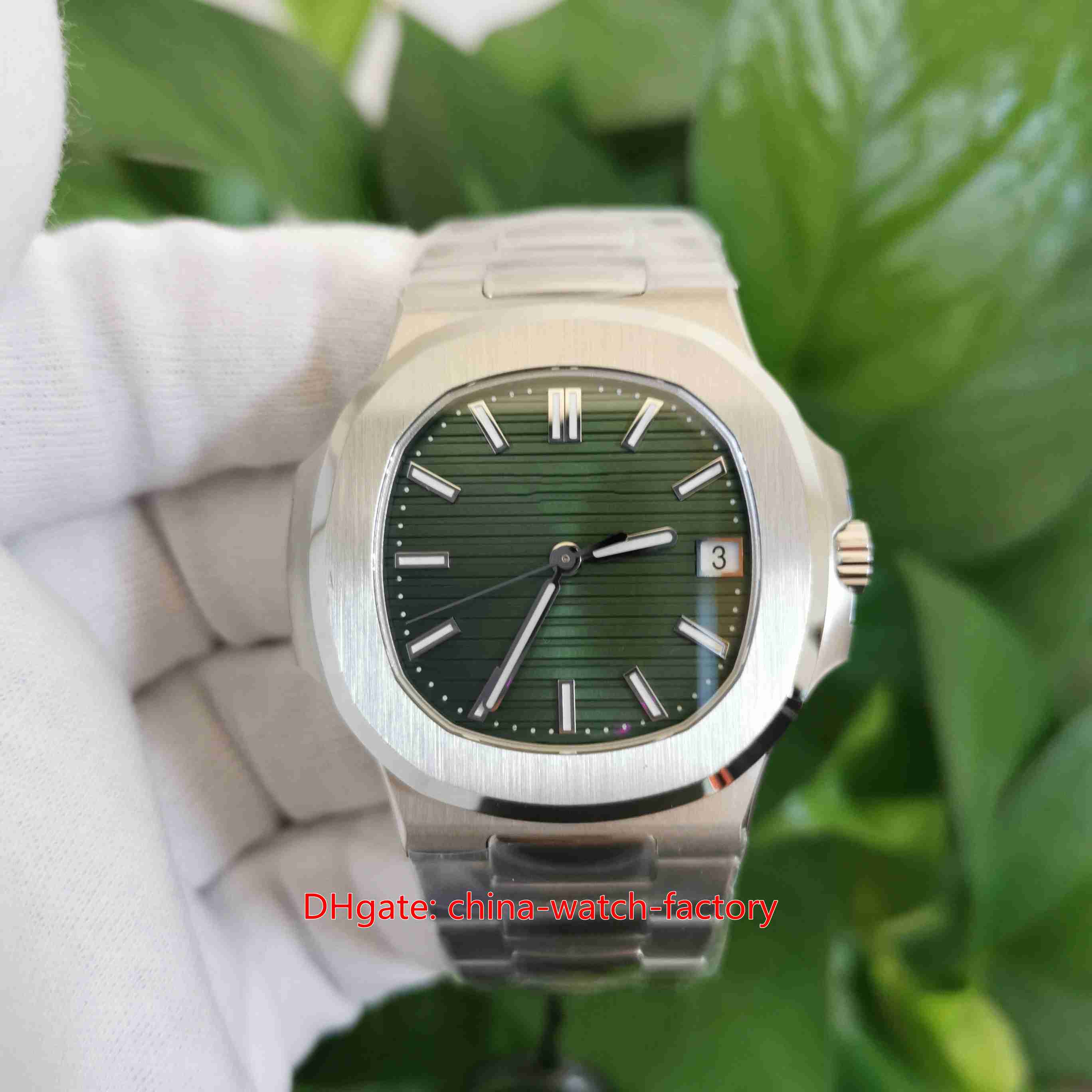 3K Factory Mens Watch Super Version 40.5mm Nautilus 5711 Olive Green Watches Dial 904L Steel CAL.324SC Movement Movement Mechanical Automatic Men's Wristwatches, No box papers
3K Factory Mens Watch Super Version 40.5mm Nautilus 5711 Olive Green Watches Dial 904L Steel CAL.324SC Movement Movement Mechanical Automatic Men's Wristwatches, No box papers