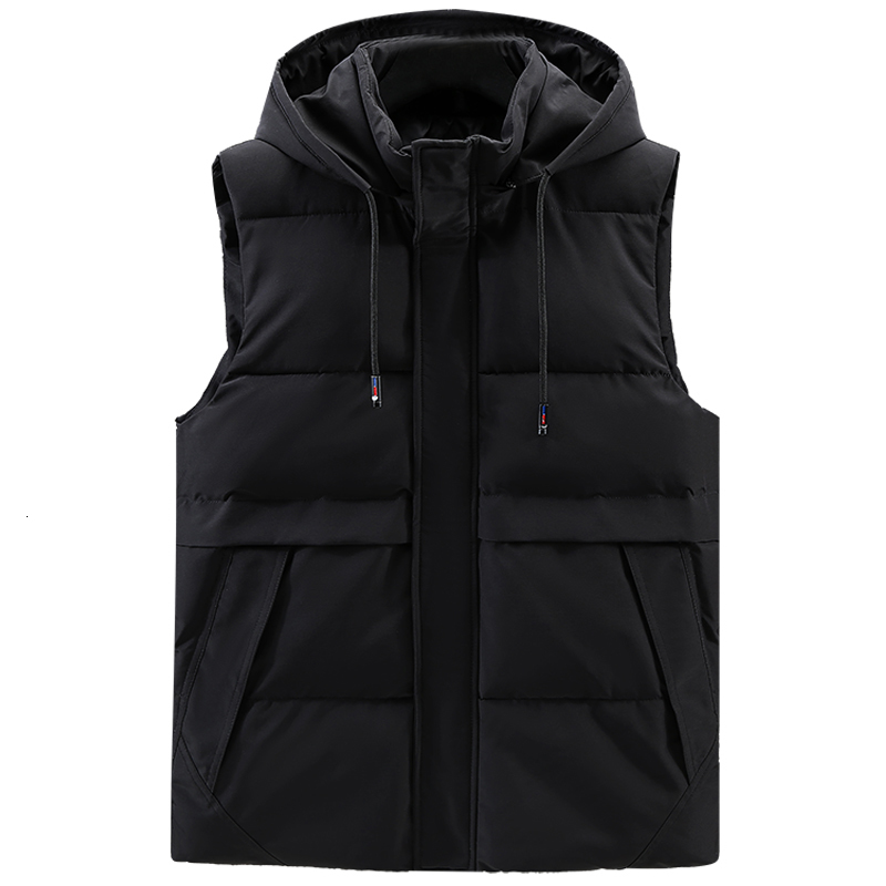 Men's Vests Autumn Winter Thick Vest Men's Brand Hooded Black Sleeveless Jackets Men Clothes Hat Detachable Warm Cotton Waistcoat 221202, Gray
Men's Vests Autumn Winter Thick Vest Men's Brand Hooded Black Sleeveless Jackets Men Clothes Hat Detachable Warm Cotton Waistcoat 221202, Gray