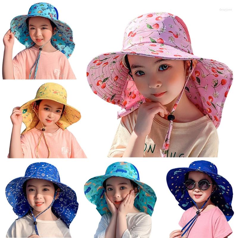 Hats D0LF Toddler Girls Flap Cute Sun Cartoon Print Protection Hat Cap Multiple Pattern Color Ponytail Available 
Hats D0LF Toddler Girls Flap Cute Sun Cartoon Print Protection Hat Cap Multiple Pattern Color Ponytail Available