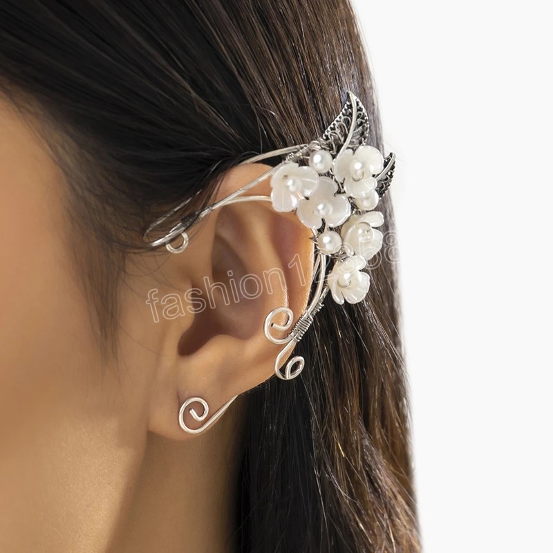 Elegant White Flower Ear Cuffs Earrings for Women Wed Bridal Vintage No Piercing Imitation Pearl Clip Earrings Jewelry
Elegant White Flower Ear Cuffs Earrings for Women Wed Bridal Vintage No Piercing Imitation Pearl Clip Earrings Jewelry