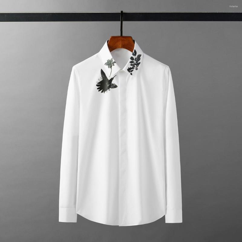 Men's Casual Shirts Minglu Bird Printed Men's Luxury Long Sleeve Streetwear Mens Dress Slim Fit Party Man Plus Size 4XL, Navy
Men's Casual Shirts Minglu Bird Printed Men's Luxury Long Sleeve Streetwear Mens Dress Slim Fit Party Man Plus Size 4XL, Navy