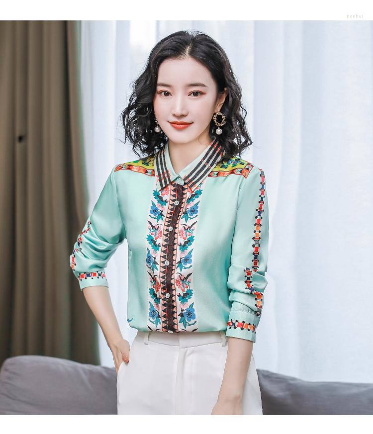 Women' Blouses Silk Shirt Women 2022 Spring And Autumn High-end Mulberry Small Western Style Satin Top, Sky blue
Women' Blouses Silk Shirt Women 2022 Spring And Autumn High-end Mulberry Small Western Style Satin Top, Sky blue