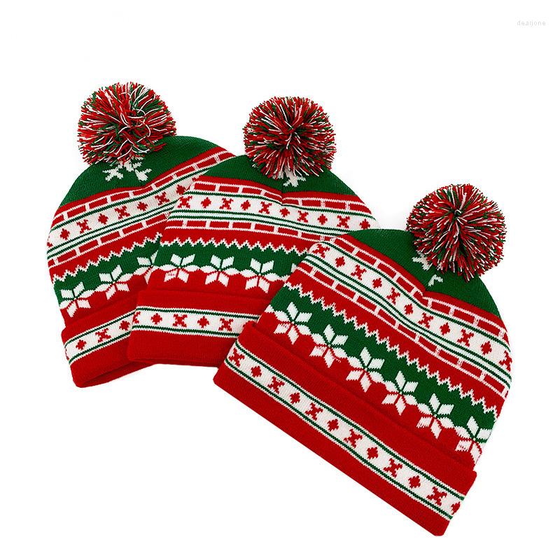 Hats Autumn Winter Knitted Christmas Beanie With Fur Ball Warm Hat Skullcap Women Girls Kids Adults Year Xmas Decor, Red green
Hats Autumn Winter Knitted Christmas Beanie With Fur Ball Warm Hat Skullcap Women Girls Kids Adults Year Xmas Decor, Red green