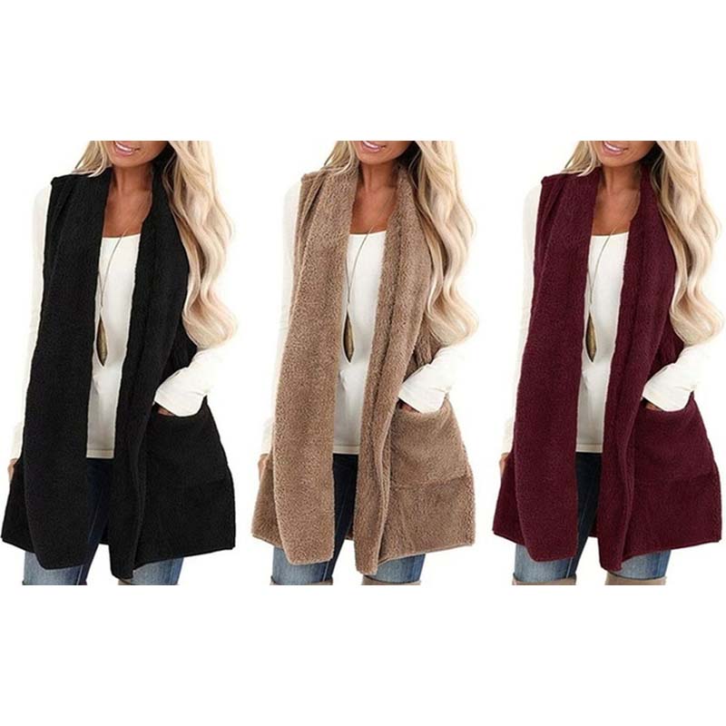 Women's Sherpa Vest with Pockets Lapel Open Front Fleece Cardigan Sweater Fuzzy Jacket Coat, Wine
Women's Sherpa Vest with Pockets Lapel Open Front Fleece Cardigan Sweater Fuzzy Jacket Coat, Wine