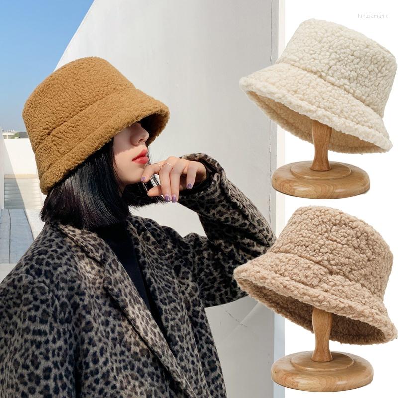 Berets 2022 Lamb Wool Bucket Hat Winter Warm Hats For Women Lady Thicken Flat Top Cap Unisex Men Panama Outdoor Fisherman Caps, Grey 3
Berets 2022 Lamb Wool Bucket Hat Winter Warm Hats For Women Lady Thicken Flat Top Cap Unisex Men Panama Outdoor Fisherman Caps, Grey 3