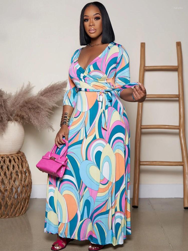 Ethnic Clothing African Maxi Dress Women High Waist Three Quarters Sleeve Robes Fashion Print Elegant Streetwear Dresses Vestidos
Ethnic Clothing African Maxi Dress Women High Waist Three Quarters Sleeve Robes Fashion Print Elegant Streetwear Dresses Vestidos