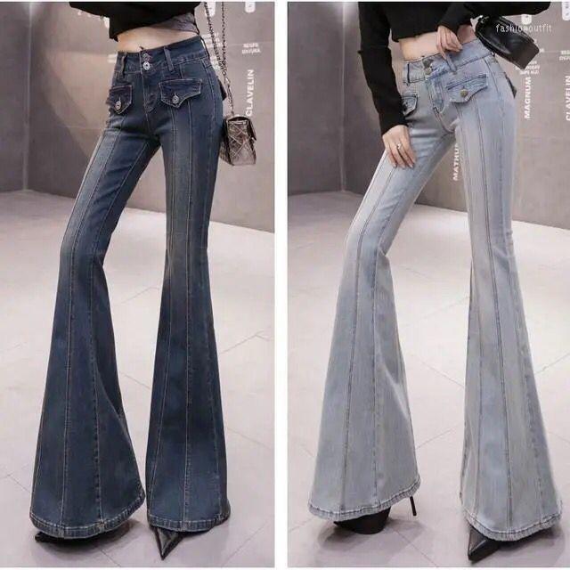 Women' Jeans Flare Wide Leg Women Elastic High Waist Skinny Mom Denim Pants 202 Fashion Casual Long Trousers Streetwear M464, Light blue
Women' Jeans Flare Wide Leg Women Elastic High Waist Skinny Mom Denim Pants 202 Fashion Casual Long Trousers Streetwear M464, Light blue