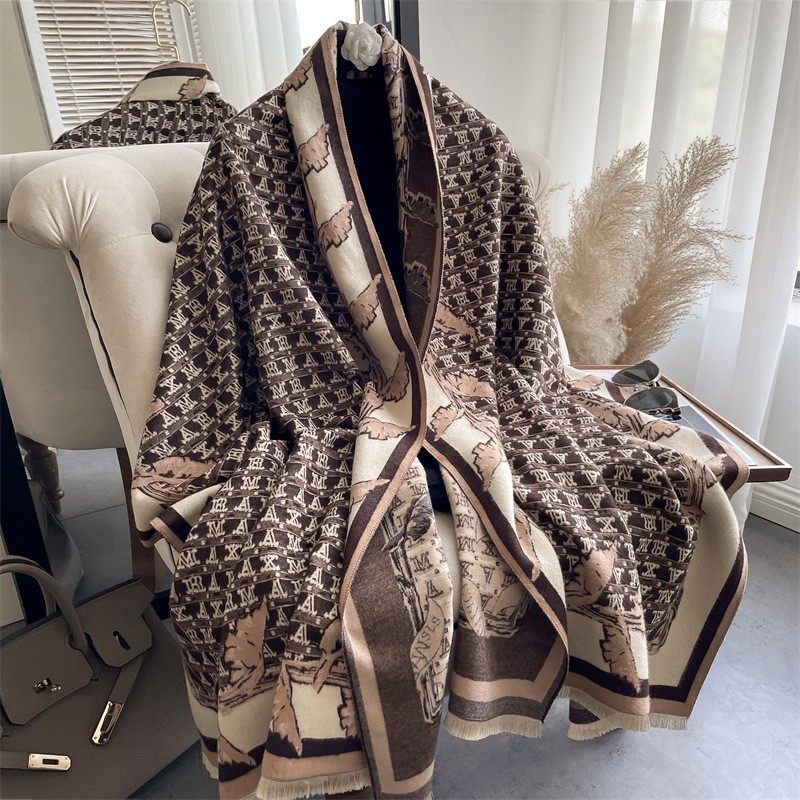 Luxurious temperament double-sided scarf winter Korean version shawl long horse pattern thickened warm cashmere like scarf for women 239
Luxurious temperament double-sided scarf winter Korean version shawl long horse pattern thickened warm cashmere like scarf for women 239