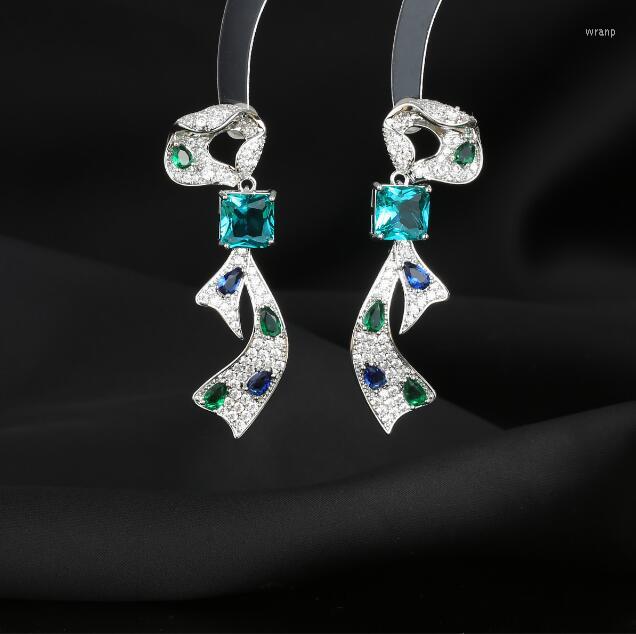 Dangle Earrings Light Luxury Geometric For Women With Micro-set Zircon Ribbon Long Style S925 Silver Needle Fine Jewelry
Dangle Earrings Light Luxury Geometric For Women With Micro-set Zircon Ribbon Long Style S925 Silver Needle Fine Jewelry