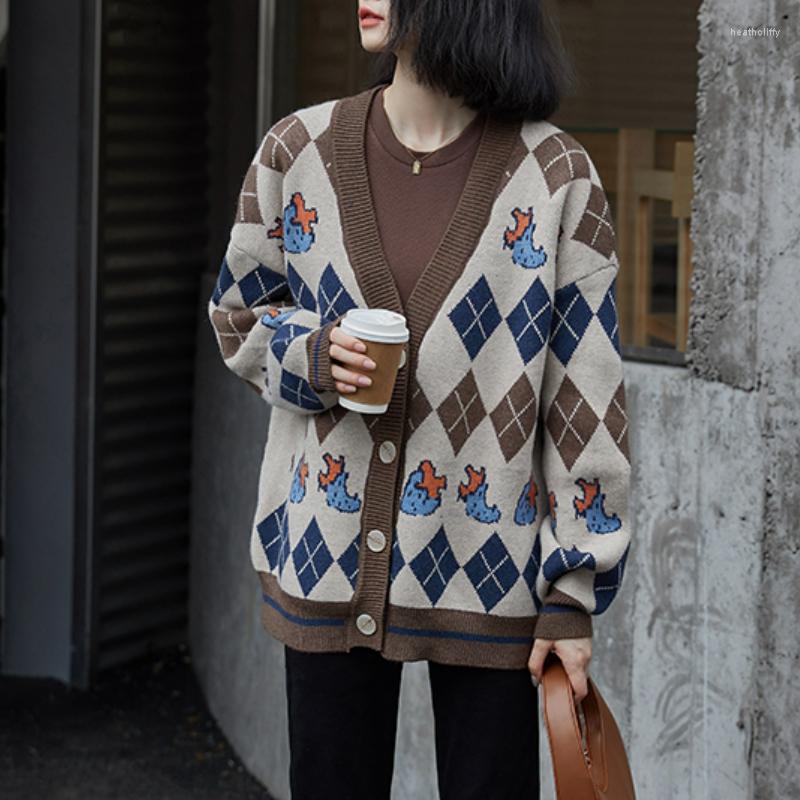 Women' Knits Vintage Korean Sweater Cardigan Women High Street V Neck Strawberry Print Knitted Tops 2022 Y2k Casual Streetwear Female, Strawberry cardigan
Women' Knits Vintage Korean Sweater Cardigan Women High Street V Neck Strawberry Print Knitted Tops 2022 Y2k Casual Streetwear Female, Strawberry cardigan