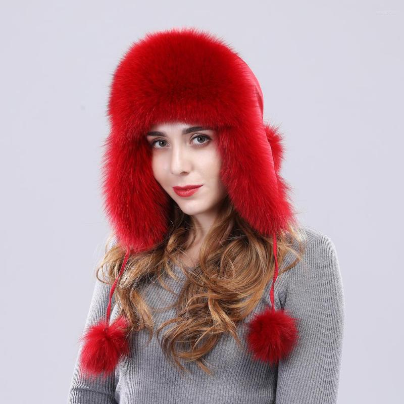 Berets Fur Hat Winter Women Warm Real Cap Natural Raccoon Headgear Brand Fashion Genuine, Red
Berets Fur Hat Winter Women Warm Real Cap Natural Raccoon Headgear Brand Fashion Genuine, Red