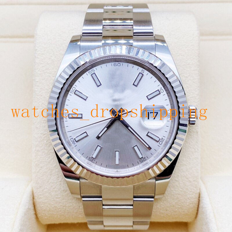Luxury Mens Watch 41mm Fully Silver Datejust Mechanical Automatic Movement Bracelet Stainless Steel 904L Men's Luminous Wristwatches
Luxury Mens Watch 41mm Fully Silver Datejust Mechanical Automatic Movement Bracelet Stainless Steel 904L Men's Luminous Wristwatches