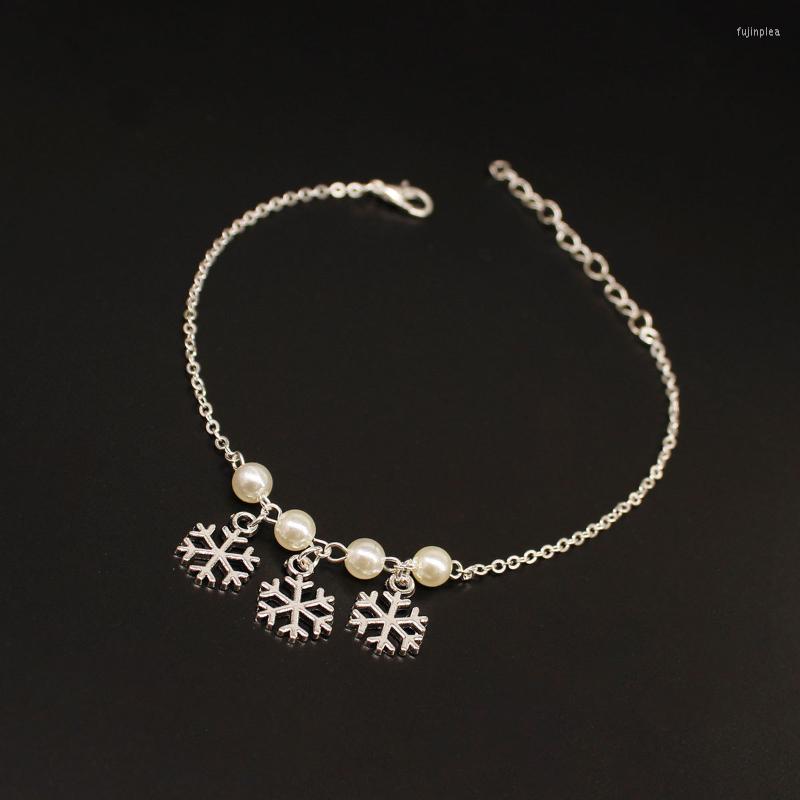 Anklets POPACC Fashion Accessories Snowflake Pendant Anklet Summer Yoga Beach Leg Bracelet Small Jewelry Gift
Anklets POPACC Fashion Accessories Snowflake Pendant Anklet Summer Yoga Beach Leg Bracelet Small Jewelry Gift
