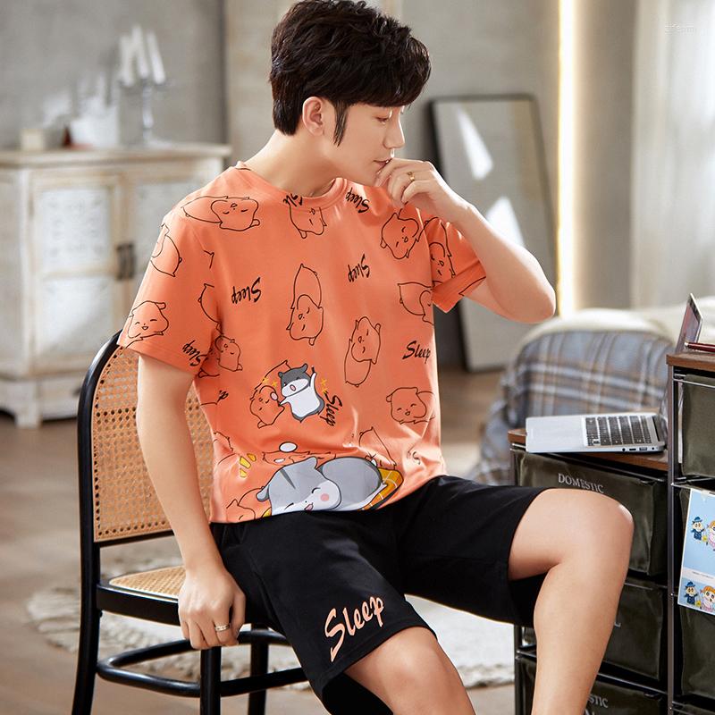 Men's Sleepwear Cartoon Mens Nightwear Summer Comfortable Sleeping Tops Shorts 2 Pieces Pijamas Set Man Leisure Homewear Male Dropship, Style 29
Men's Sleepwear Cartoon Mens Nightwear Summer Comfortable Sleeping Tops Shorts 2 Pieces Pijamas Set Man Leisure Homewear Male Dropship, Style 29