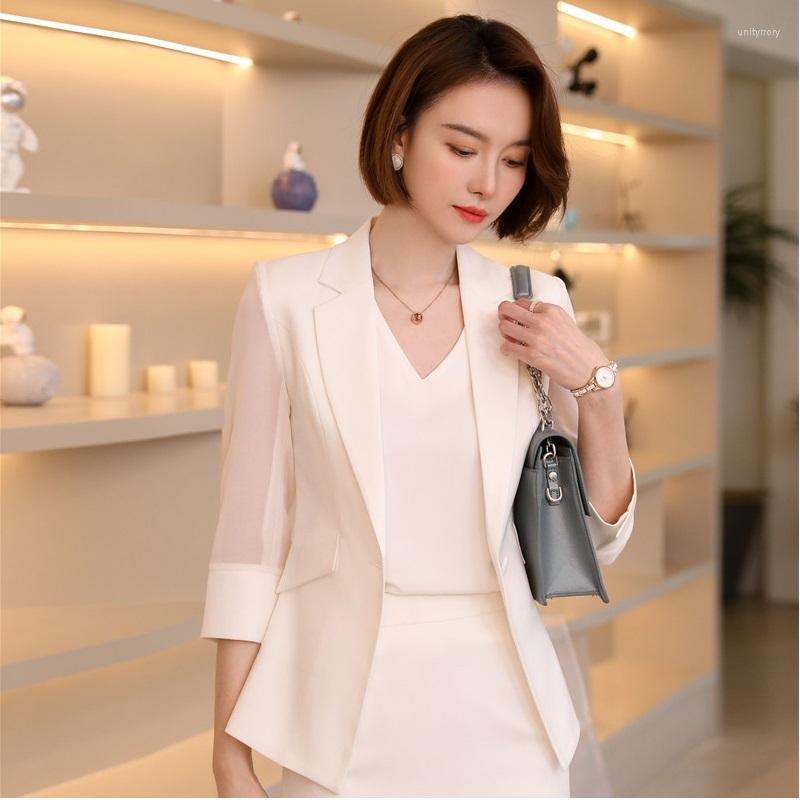 Women' Suits 2022 Summer Women' Jacket Half Sleeve Novelty White Coat OL Styles Notched Blazers For Women Ladies Office Blazer Outwear
Women' Suits 2022 Summer Women' Jacket Half Sleeve Novelty White Coat OL Styles Notched Blazers For Women Ladies Office Blazer Outwear
