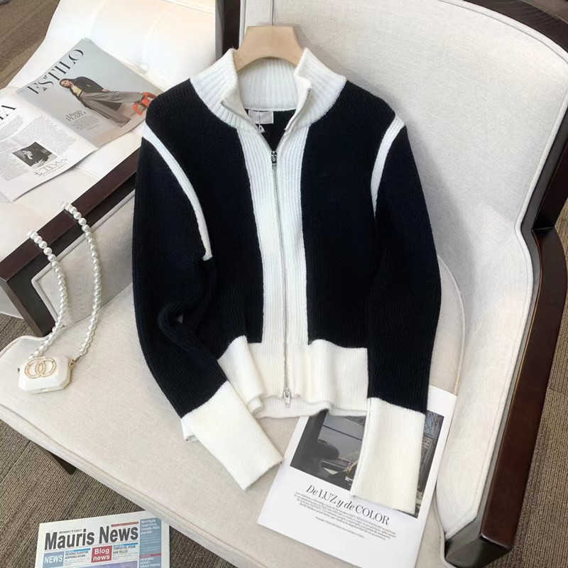 Women' Jacket Sweater Coat Cell 22FW Celebrity Leisure and Autumn Winter Black White Color Knitted Cardigan Zipper WomenElegant Cl N4EQ, Picture color
Women' Jacket Sweater Coat Cell 22FW Celebrity Leisure and Autumn Winter Black White Color Knitted Cardigan Zipper WomenElegant Cl N4EQ, Picture color
