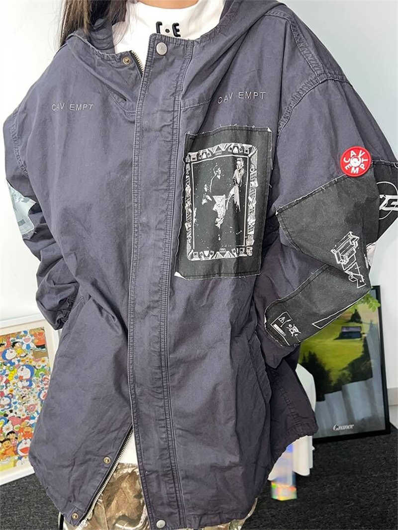Men's Jackets CAVEMPT Jacket Spring 2023 Hooded Multi Patch Men's And Women's Zippered Trench Coat T221202, Dark grey
Men's Jackets CAVEMPT Jacket Spring 2023 Hooded Multi Patch Men's And Women's Zippered Trench Coat T221202, Dark grey