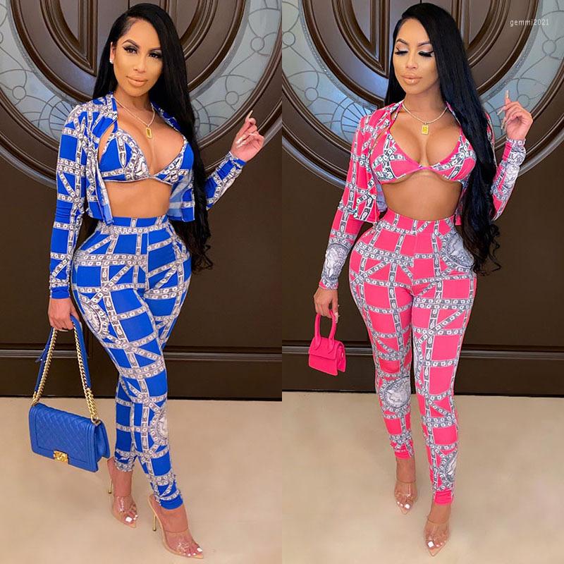 Women' Two Piece Pants Neck Long Sleeve Cool Print Crop Top And High Street Chic Lady Fashion Beach Style Outfits
Women' Two Piece Pants Neck Long Sleeve Cool Print Crop Top And High Street Chic Lady Fashion Beach Style Outfits