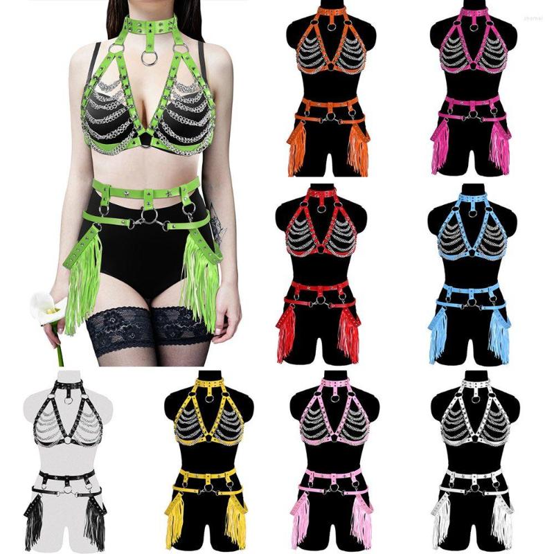 Belts 2PC Metal Chain Accessories Tops Belt Female Harness For Women Sword Corset Sexy Lingerie Punk Goth Leather Tassel Garter, White
Belts 2PC Metal Chain Accessories Tops Belt Female Harness For Women Sword Corset Sexy Lingerie Punk Goth Leather Tassel Garter, White