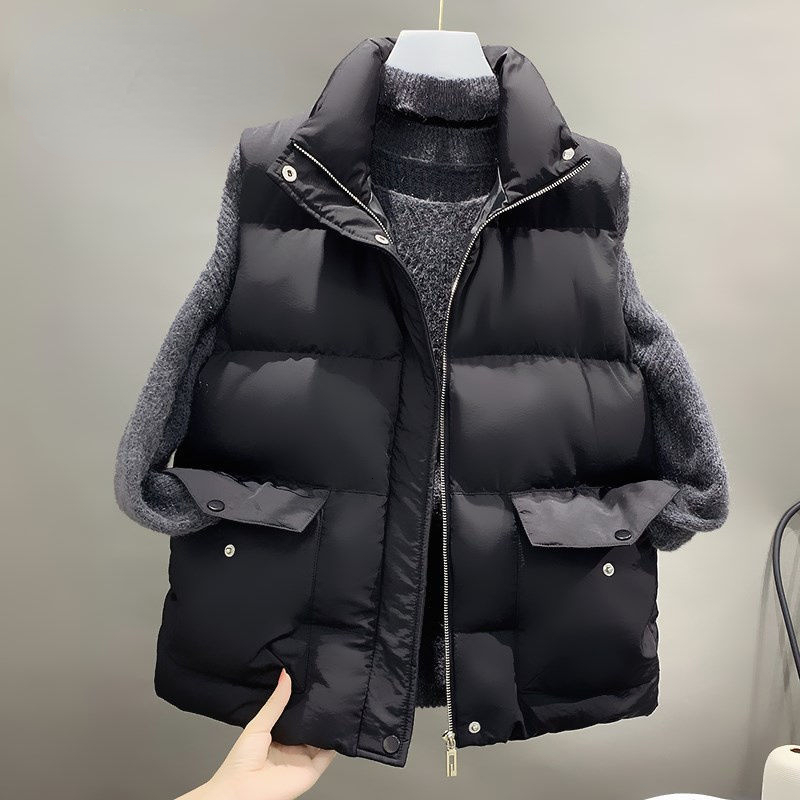 Women's Vests Vests Winter Jacket Women Sleeveless Vests Coats Cardigan Cropped Top Padded Jacket Vest Korean Fashion 221202, Black
Women's Vests Vests Winter Jacket Women Sleeveless Vests Coats Cardigan Cropped Top Padded Jacket Vest Korean Fashion 221202, Black