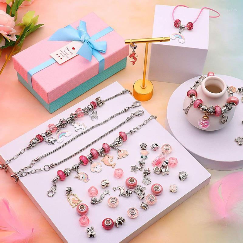Charm Bracelets Year Present Alloy Beads Set For Diy Child Bracelet Jewerly Making Accessories Big Hole Crystal Bead Gift Kit
Charm Bracelets Year Present Alloy Beads Set For Diy Child Bracelet Jewerly Making Accessories Big Hole Crystal Bead Gift Kit