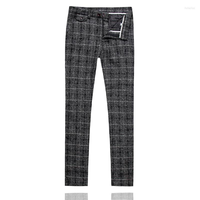 Men's Suits Autumn And Winter Men Business Plaid Suit Pants Black / Blue Slim Fit Male Wedding Banquet Dress Trousers Size 5XL-S
Men's Suits Autumn And Winter Men Business Plaid Suit Pants Black / Blue Slim Fit Male Wedding Banquet Dress Trousers Size 5XL-S