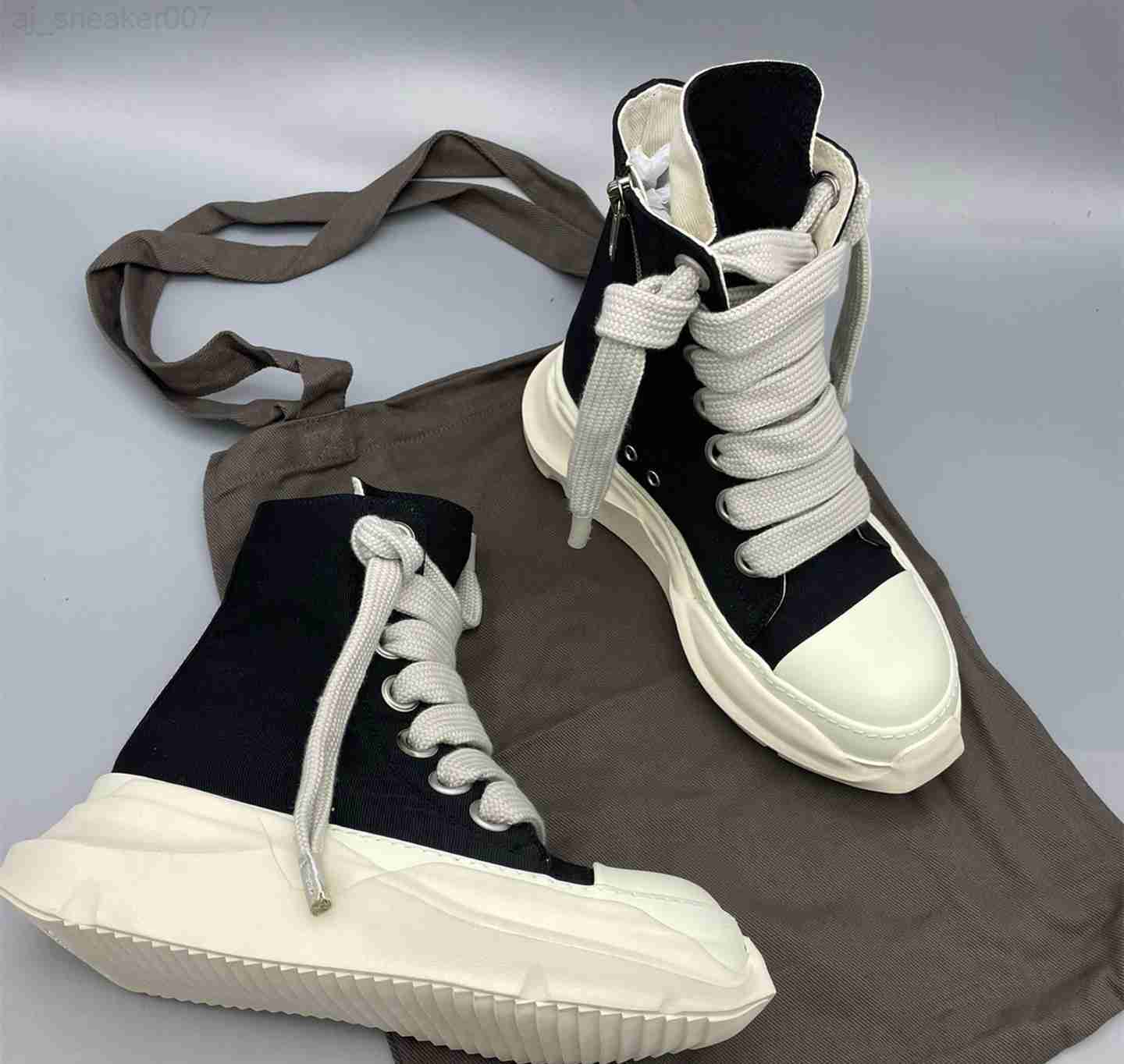 Designer rick Boots boot Ankle Men owens shoe Unisex Shoes Fashion Sneakers Street Dancing Rock Canvas Lace Up High Top Women booties 6EH3
Designer rick Boots boot Ankle Men owens shoe Unisex Shoes Fashion Sneakers Street Dancing Rock Canvas Lace Up High Top Women booties 6EH3