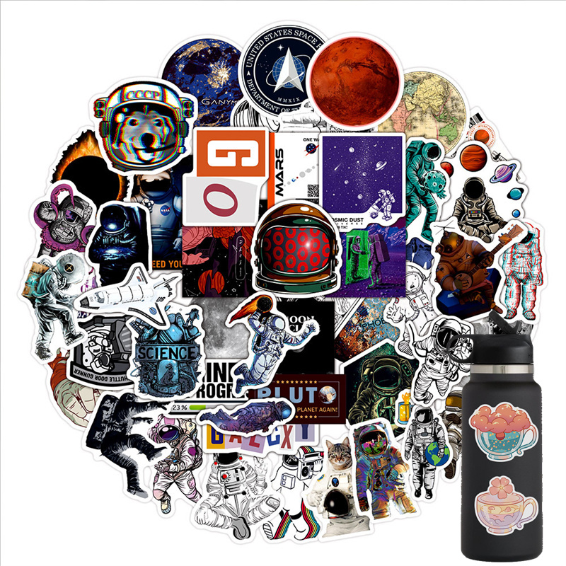 50PCS Astronaut Sticker Spacecraft Graffiti Stickers Book Laptop Guitar Motorcycle Luggage Skateboard DIY Decorative Decal, Multi colors
50PCS Astronaut Sticker Spacecraft Graffiti Stickers Book Laptop Guitar Motorcycle Luggage Skateboard DIY Decorative Decal, Multi colors