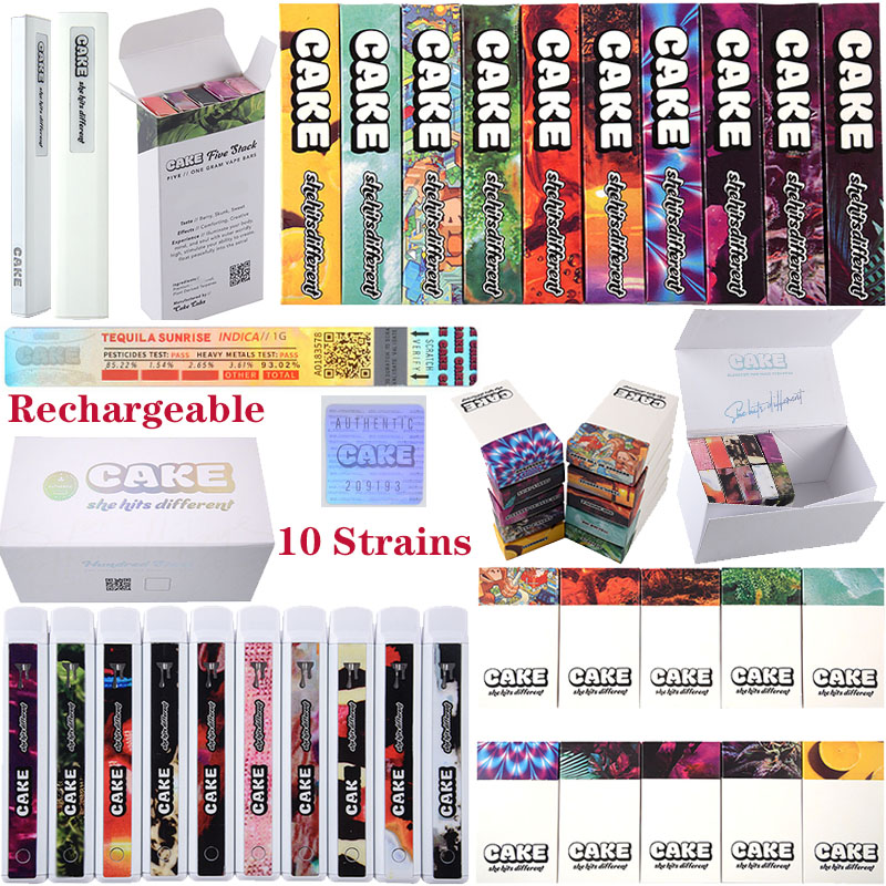 New Cake E Cigarettes Rechargeable Disposable 1ml Starter Kit Vapes Pens Cartridges Empty Oil Carts Device Pods Vaporizers Pod She Hit Different Type C Micro USB
New Cake E Cigarettes Rechargeable Disposable 1ml Starter Kit Vapes Pens Cartridges Empty Oil Carts Device Pods Vaporizers Pod She Hit Different Type C Micro USB