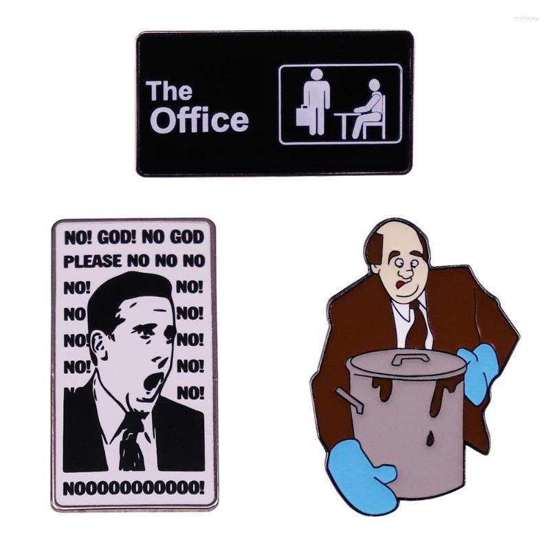 Brooches LT912 The Office Funny Enamel Lapel Pin Badge Pins Hats Clothes Backpack Decoration Jewelry Accessories Gifts For Friends
Brooches LT912 The Office Funny Enamel Lapel Pin Badge Pins Hats Clothes Backpack Decoration Jewelry Accessories Gifts For Friends