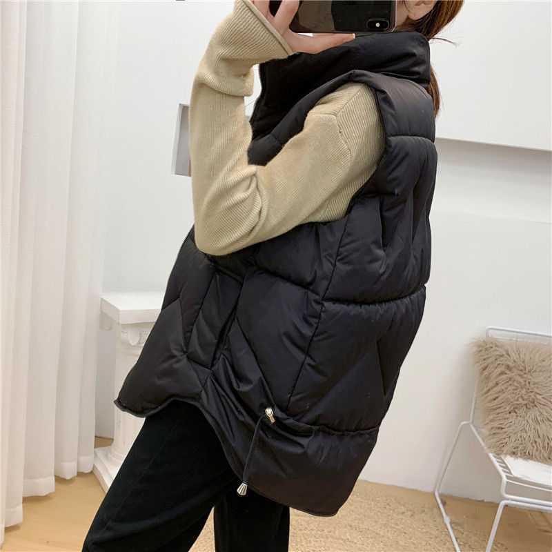 Women's Vests Women's Winter Outerwear Sleeveless Cardigan Padded Jacket Vest Parka Fashion Top Wholesale Korean Diamond Lattice Jacket 221202, Creamy-white
Women's Vests Women's Winter Outerwear Sleeveless Cardigan Padded Jacket Vest Parka Fashion Top Wholesale Korean Diamond Lattice Jacket 221202, Creamy-white