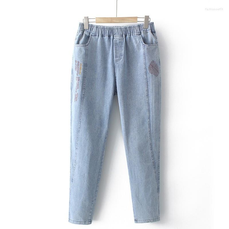 Women's Jeans Women Pants Straight Leg High Elastic Waist Slim Loose Autumn Winter Embroidery Mom Fashion Trousers Big Size, Black
Women's Jeans Women Pants Straight Leg High Elastic Waist Slim Loose Autumn Winter Embroidery Mom Fashion Trousers Big Size, Black