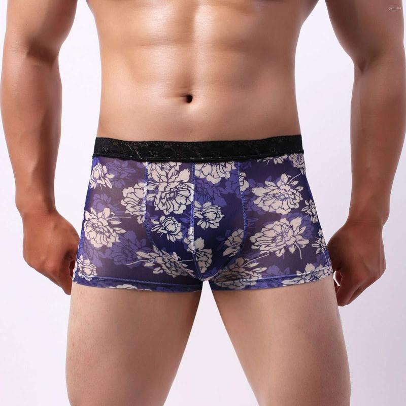 Underpants Fashion Men's Floral Printed Mesh Transparent Breathable Panties Boxers Boxershorts Underwear Cuecas Masculina#p3, Army green
Underpants Fashion Men's Floral Printed Mesh Transparent Breathable Panties Boxers Boxershorts Underwear Cuecas Masculina#p3, Army green